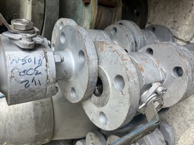 تصویر شیر توپی 1/2 1 اینچ دو تیکه کلاس 300 SEAT A105N BALL A105N BODY A105N BALL VALVE 1 1/2" #300 BODY A105N BALL A105N SEAT A105N