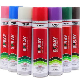 تصویر اسپری رنگ نقره ای واکو ا Vako silver spray paint Vako silver spray paint