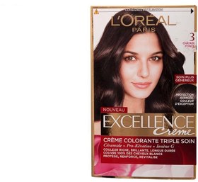 تصویر کیت رنگ مو لورآل شماره 3 Excellence ا LOreal Excellence No 3 Hair Color Kit LOreal Excellence No 3 Hair Color Kit