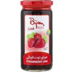 تصویر مربا 290 گرم توت فرنگی بیژن 