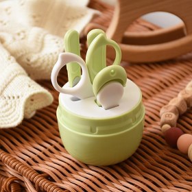 تصویر ست قیچی و ناخن گیر کودک طرح میمون 