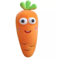 تصویر عروسک طرح هویج بالشتی مدل b1 ارتفاع 60 سانتی متر 