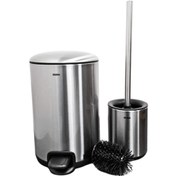 تصویر ست سطل و فرچه استیل اورجینال سایز 3 لیتر مدل گرد viva