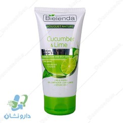 تصویر ژل شستشو و اسکراب لیمو و خیار بی یلندا bielenda cucumber and lime scrub