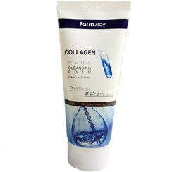 تصویر فوم شستشوی جوان ساز و آبرسان کلاژن فارم استی 180ml Farmstay Collagen Pure Cleansing Foam