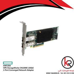 تصویر کارت CNA اچ پی مدل HPE StorageWorks CN1000E 10GbE 2-Port Converged Network Adapter | AW520A 