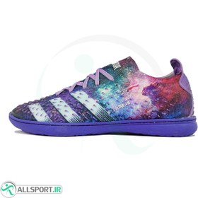 تصویر کفش فوتسال آدیداس پردیتور طرح اصلی Adidas Predator Purple Black 