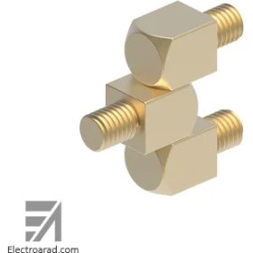 تصویر لولا سه تیکه برنجی کد 303 اسکار Oskar 