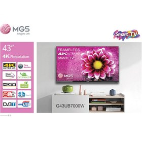 تصویر تلویزیون ال ای دی ام جی اس 43 اینچ هوشمند مدل G43UB7000W MGS SMART LED TV G43UB7000W 43 INCH ULTRA HD 4K