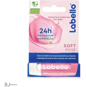 تصویر بالم لب لابلو سافت رز Labello Soft Rose Lip Balm