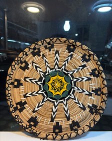 تصویر دیوارکوب حصیری دست بافت 