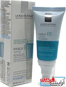 تصویر کرم آکواژل ترمیم کننده لاروش پوزای حجم ۵۰ میلی لیتر SPF30 مناسب انواع پوست 