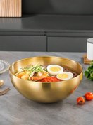 تصویر کاسه استیل طلایی 