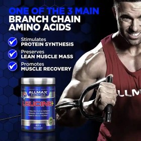 تصویر لوسین آلمکس 400 گرم ALLMAX Nutrition Leucine 5,000 mg, 14.1 oz (400 g)