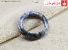 تصویر انگشتر سنگی سودالیت سایز 50 زنانه کد 119684 