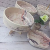 تصویر سرویس پذیرایی، سالاد خوری، شکلات خوری، رولت خوری، میوه خوری |ضدآب وقابل شستشو 