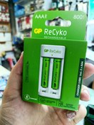 تصویر باطری شارژی نیم قلمی GP recyko 