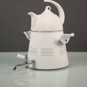تصویر ست کتری و قوری کروپ ست مدل ویونا رنگی کد 506 ا Croupset Viona Model Kettle and Teapot Set - Code 506 Croupset Viona Model Kettle and Teapot Set - Code 506