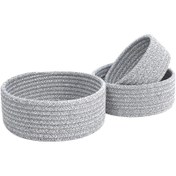 تصویر سبد نظم دهنده قیطان دوزی شده مدل s136 بسته 3 عددی 