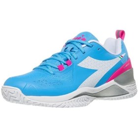 تصویر کفش تنیس زنانه دیادورا Speed Blushield Torneo Sky Blue/White 