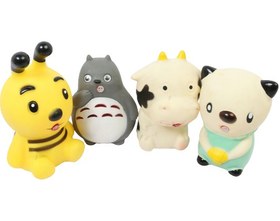 تصویر پوپت حمام نوزادی 4 عددی مدل سوتی طرح حیوانات 