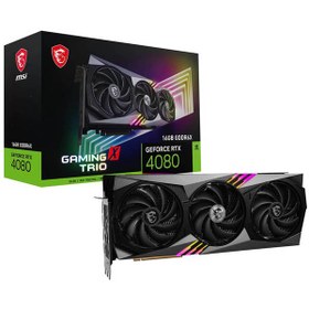 تصویر کارت گرافیک ام اس ای GeForce RTX 4080 Super Gaming X Trio حافظه 16 گیگابایت MSI GeForce RTX 4080 Super 16GB Gaming X Trio Graphics Card