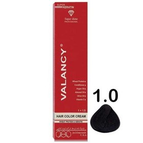 تصویر رنگ مو والانسی سری طبیعی مدل مشکی شماره N1 VALANCY No N1 Hair Color 100 ml