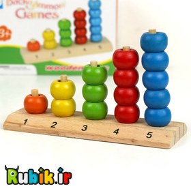 تصویر چرتکه چوبی کودک 