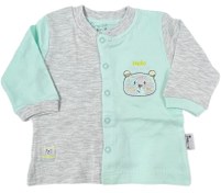 تصویر بلوز مانتویی یقه گرد نوزادی طرح Tiny bear دانالو Danaloo 