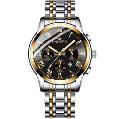 تصویر ساعت مچی مردانه فنجین بند استیل ضد آب 