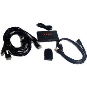 تصویر کی وی ام DNET 4 PORT HDMI 