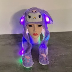 تصویر کلاه پمپی کرومی متحرک و چراغدار کد 1218 