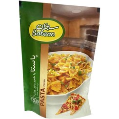 تصویر پاستا با طعم پنیر پیتزا سبزان وزن 180 گرم 