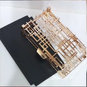 تصویر دهانه قابدار مشبک کیف کلاچ 