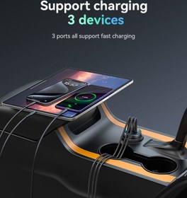 تصویر شارژر فندکی یسیدو مدل Y59 ظرفیت ۱۰۰ وات سوپر فست 