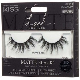 تصویر مجموعه مژه 3D فیک مینک - مشکی مات برند kiss 3D Faux Mink Collection Lash Matte Black