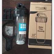 تصویر هوزینگ 10 اینچ تصفیه آب ورودی 3/4 اینچ شفاف 