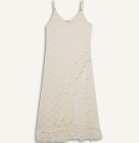 تصویر پیراهن زنانه بژ دفکتو 