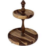 تصویر شیرینی خوری چوبی دوطبقه 