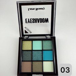 تصویر سایه 9 رنگ لورا بیوتی - 03 Lura Beauty Eye Shadow 9 colors