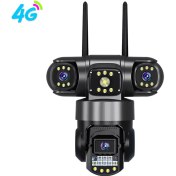 تصویر دوربین مدار بسته اسپید دام V380 سه لنز 