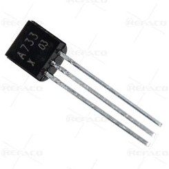 تصویر ترانزیستور REFACO 3PIN,DIP TO92,Low frequency Amplifier PNP Transistor 2SA733 