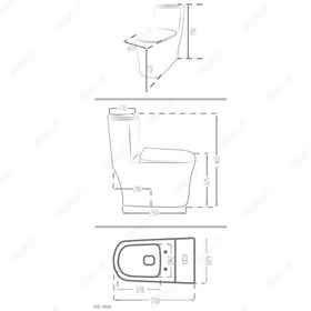 تصویر توالت فرنگی مروارید مدل دسپینا 