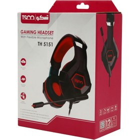 تصویر هدست گیمینگ تسکو TH 5151 ا TSCO TH 5151 Gaming Headset TSCO TH 5151 Gaming Headset