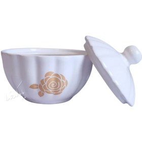 تصویر قندان مدل رز طلایی 