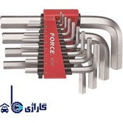 تصویر سری آچار آلن اینچی 13 عددی فورس مدل F5137S 