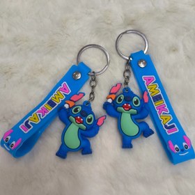 تصویر جاکلیدی و جاسوئیچی سیلیکونی استیچ شاد Stitch Shad silicone key chain and keychain