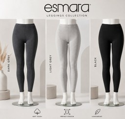 تصویر لگ نخی زنانه اسمارا (ESMARA) ESMARA Women’s Cotton Leggings