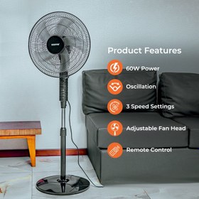 تصویر پنکه جیپاس مدل GF9489 Geepas standing fan model GF9489