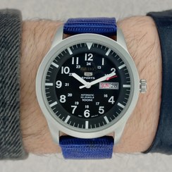 تصویر ساعت مچی مردانه سیکو 5 مدل SNZG11J1 بند برزنتی 